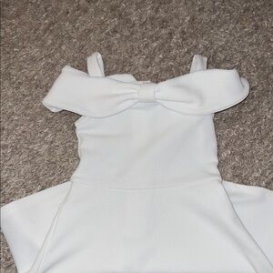 White Bow Kids Dress